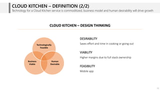 Design in Venture Capital | Cloud Kitchen | PDF