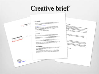 Creative brief 