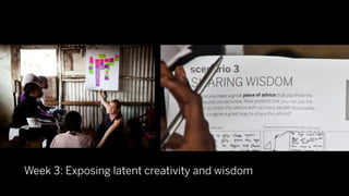 Week 3: Exposing latent creativity and wisdom
 