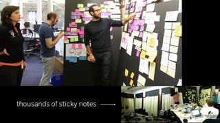 thousands of sticky notes
 