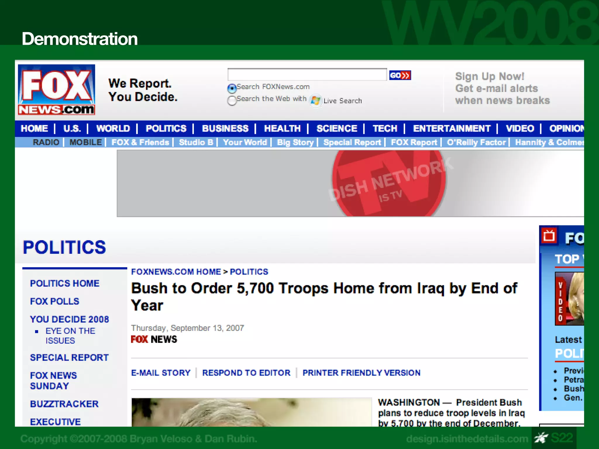 Design Is In The Details - WV 2008