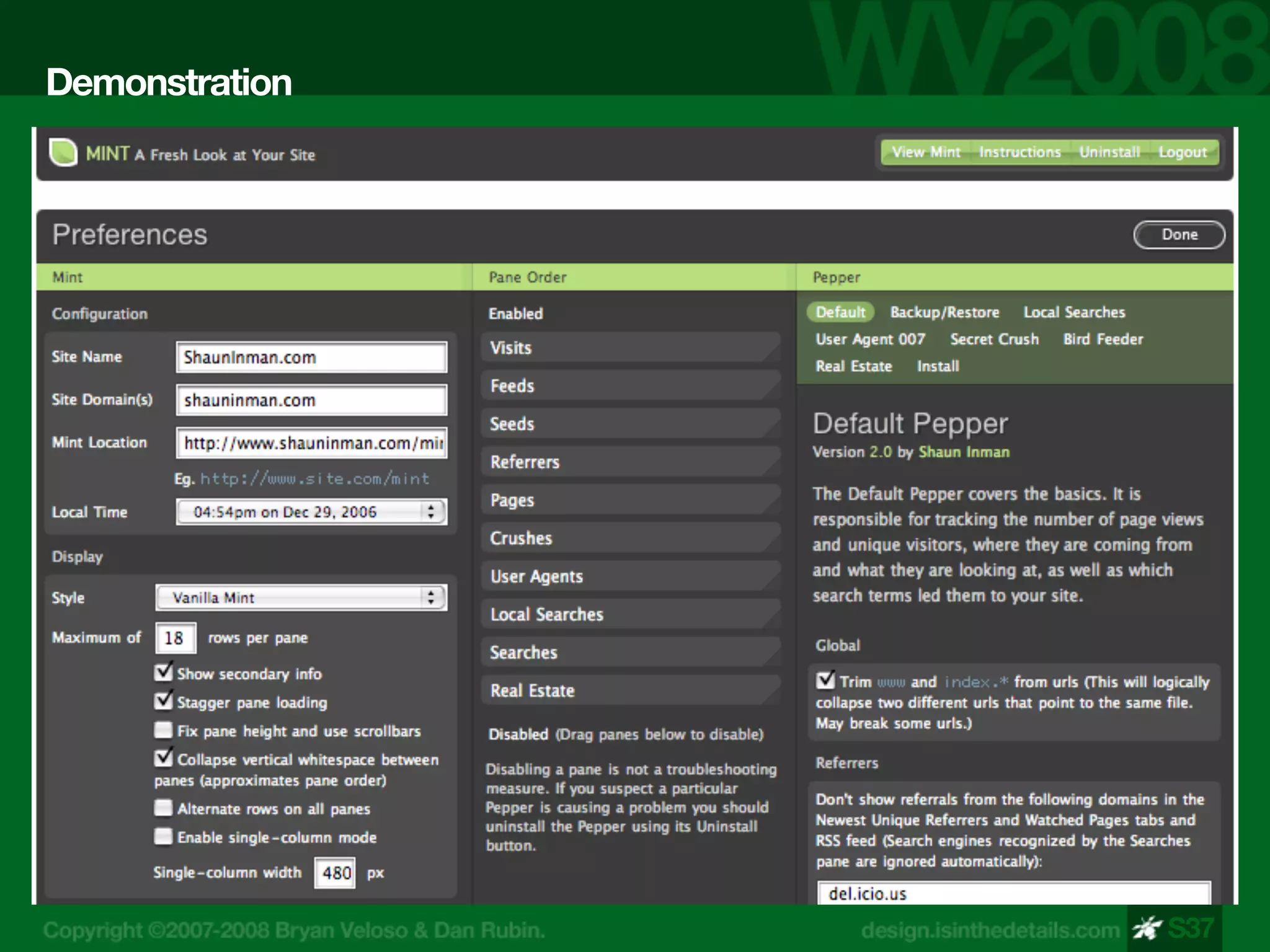 Design Is In The Details - WV 2008