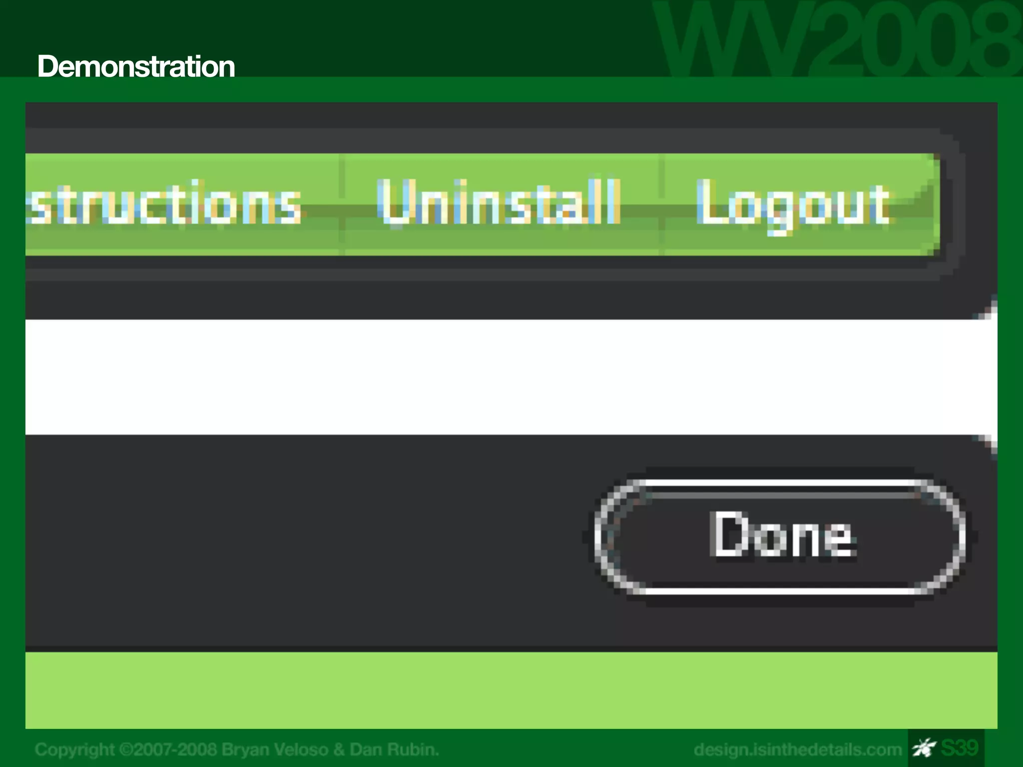 Design Is In The Details - WV 2008