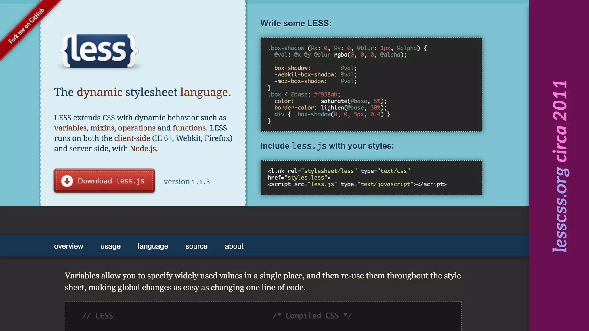 lesscss.orgcirca2011
 
