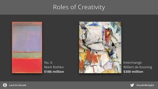 Roles of Creativity
uxd.to/design @ustinKnight
No. 6
Mark Rothko
$186 million
Interchange
Willem de Kooning
$300 million
 