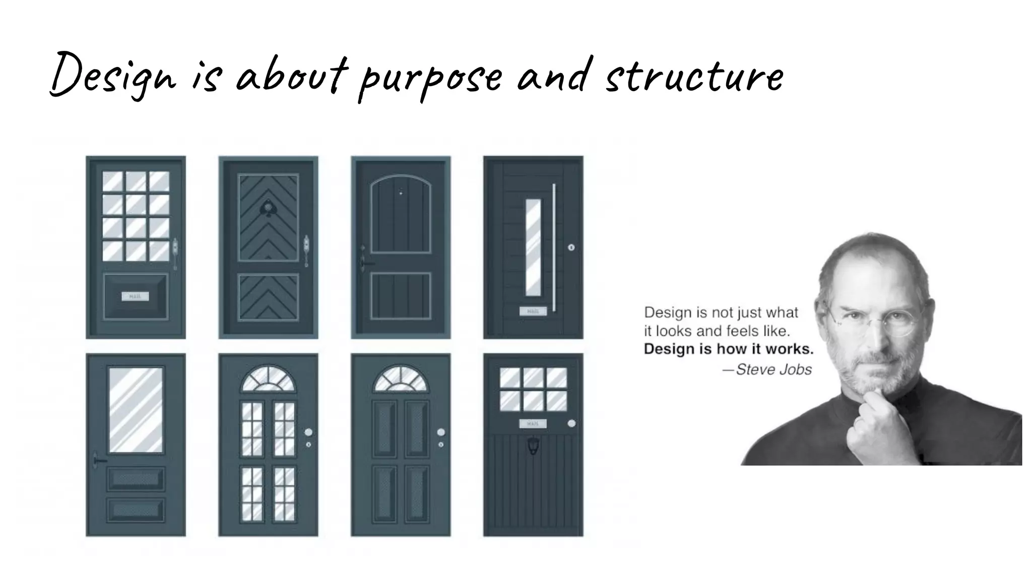 Design is about purpose and structure