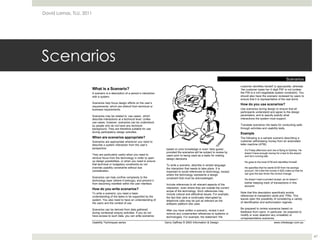 ScenariosDavid Lamas, TLU, 201147