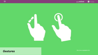 http://www.engadgeted.net/
Gestures
 