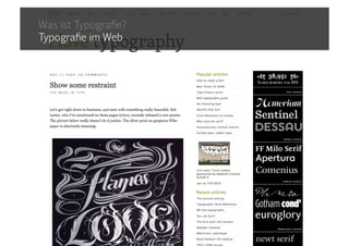 Was ist Typografie?Typografie im Web,[object Object]