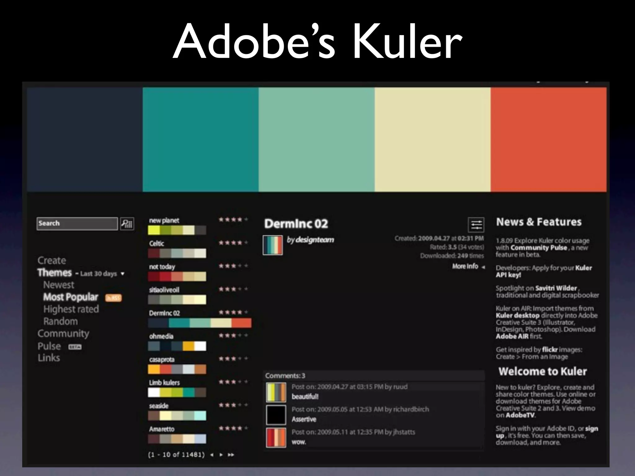 Adobe’s Kuler
 
