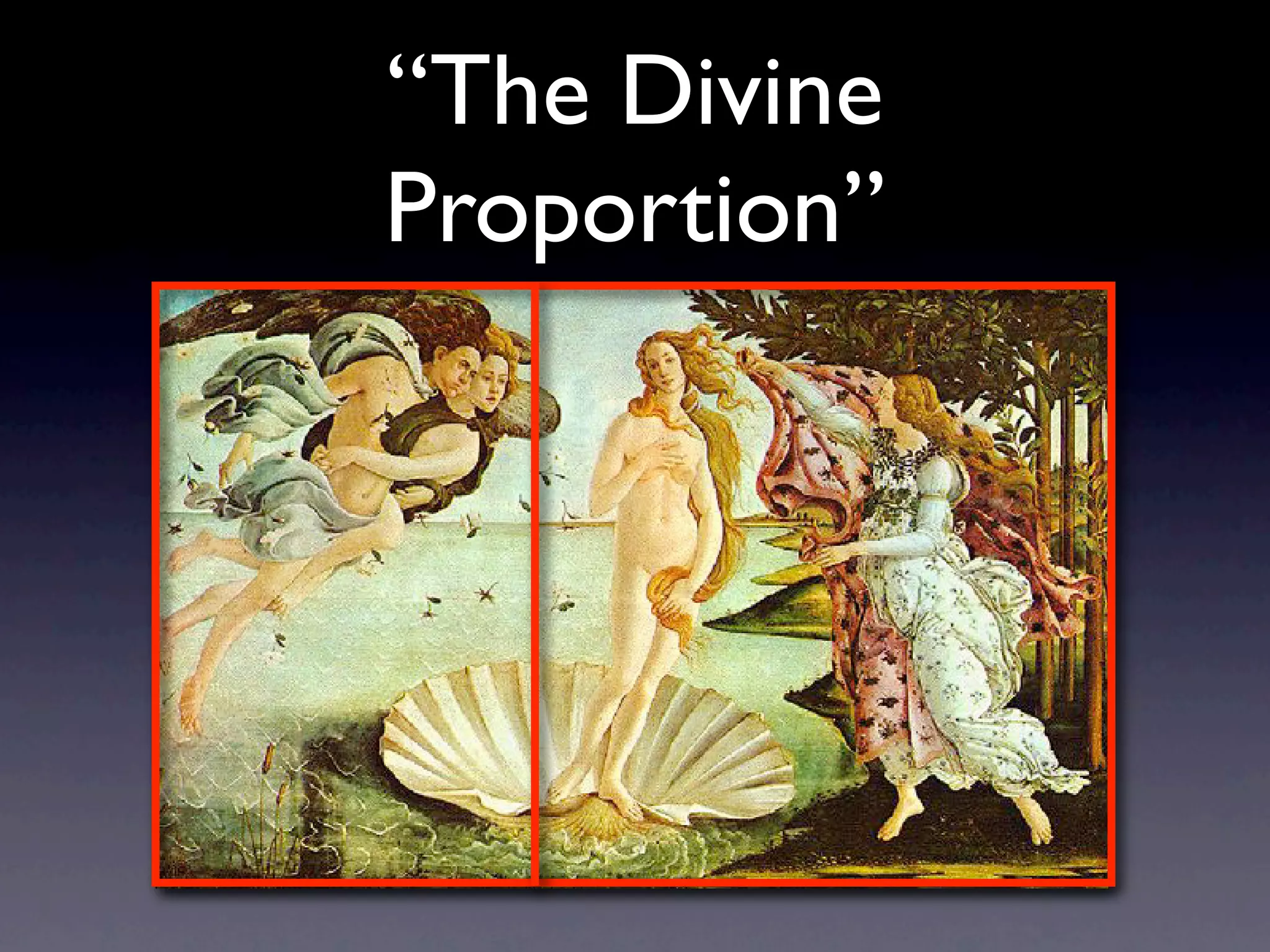 “The Divine
Proportion”
 
