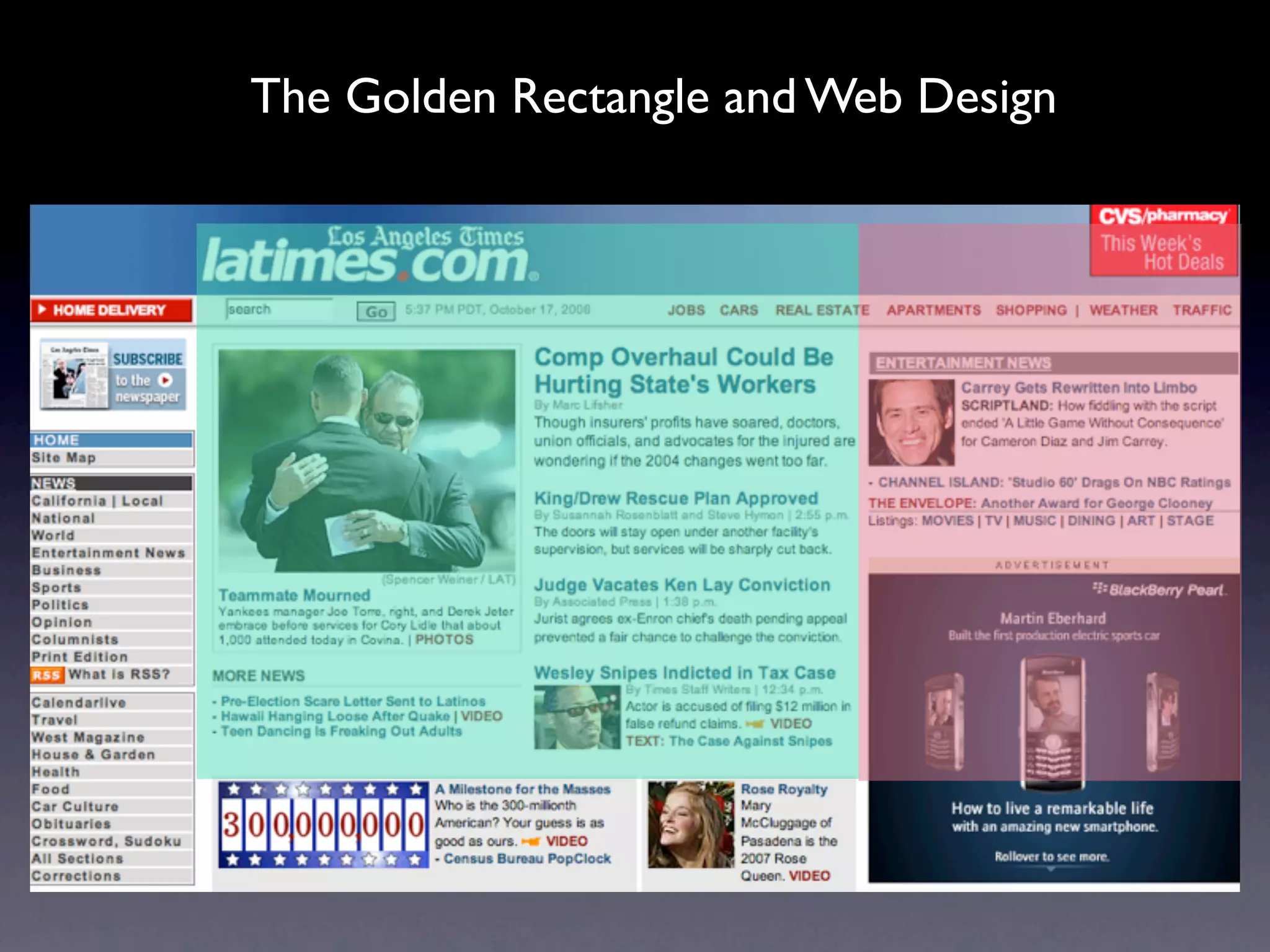 The Golden Rectangle and Web Design
 