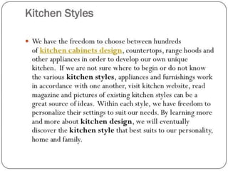 Design kitchen and details