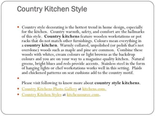 Design kitchen and details