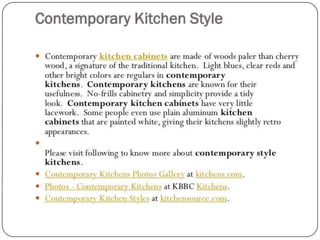 Design kitchen and details