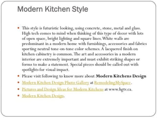 Design kitchen and details