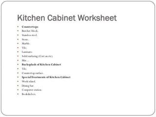 Design kitchen and details