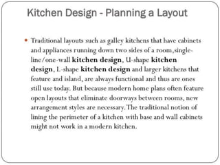 Design kitchen and details