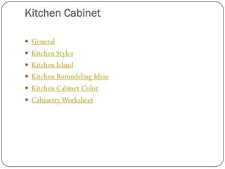 Design kitchen and details