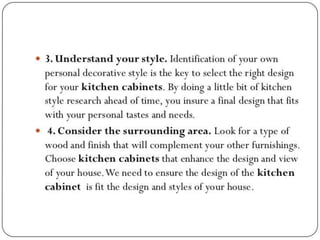 Design kitchen and details