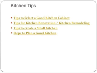 Design kitchen and details