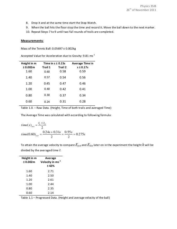 Physics lab report experiment 3 linear momentum examples