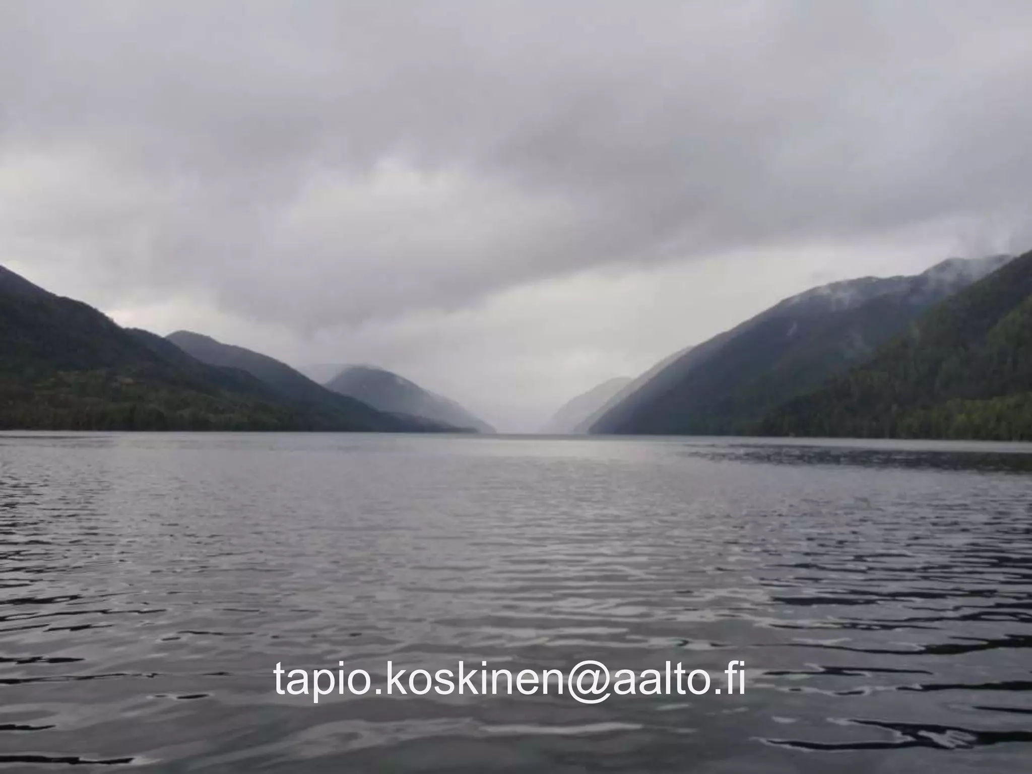 tapio.koskinen@aalto.fi
 