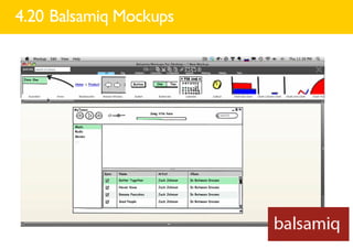 4.20 Balsamiq Mockups
 