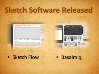 Sketch Software Released




• Sketch Flow   • Basalmiq
 