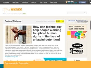 Documentação, Co-criação
 