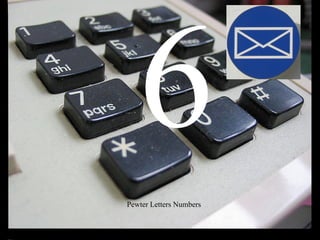 6
Pewter Letters Numbers
 