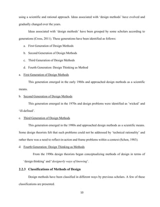 Design Ideas Methods DESIGN METHODOLOGY: (AN EXPLORATORY STUDY ON THE METHODS ADOPTED BY ...