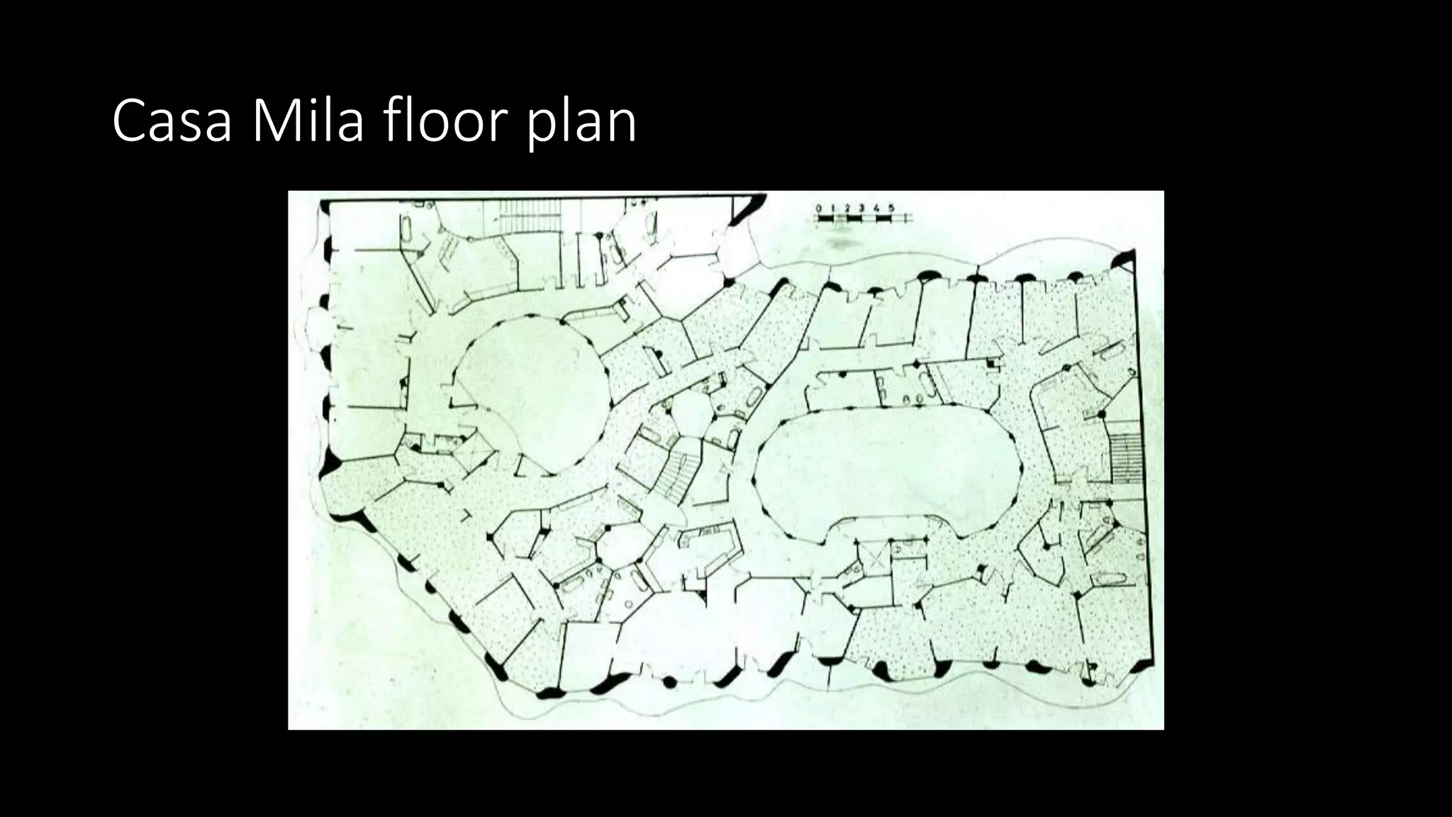 Casa Mila floor plan
 