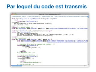 Par lequel du code est transmis
 