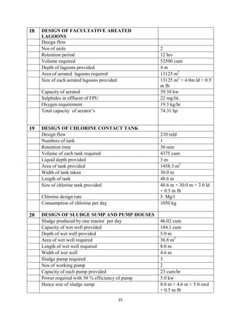 Design of 210 Sewage Treatment Plant | PDF