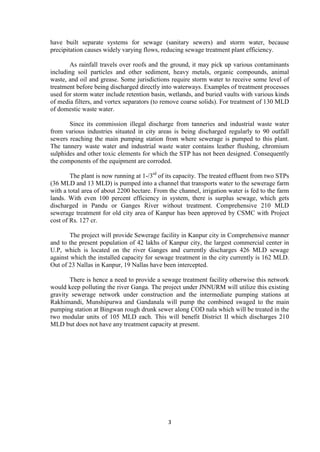 Design of 210 Sewage Treatment Plant | PDF