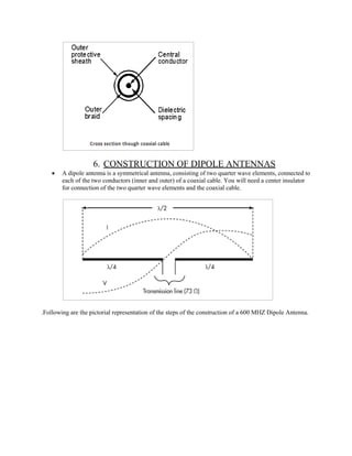 Design of a 600 mhz ddipole antenna | PDF