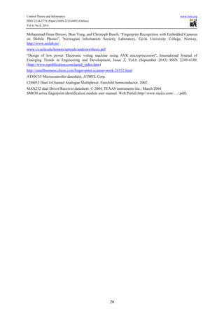 Design of a gsm based biometric access control system | PDF