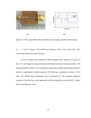 Design of a microstrip bandpass filter for 3.1 10.6 g hz uwb system | PDF