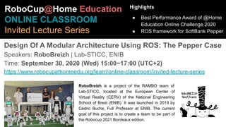 Design Of A Modular Architecture Using ROS: The Pepper Case ...