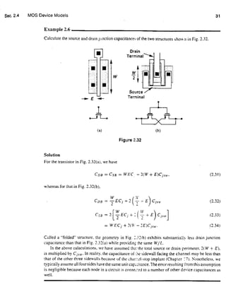 Design of analog cmos integrated circuits | PDF