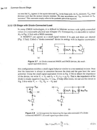 Design of analog cmos integrated circuits | PDF