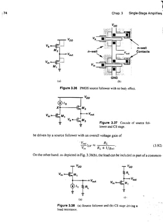 Design of analog cmos integrated circuits | PDF