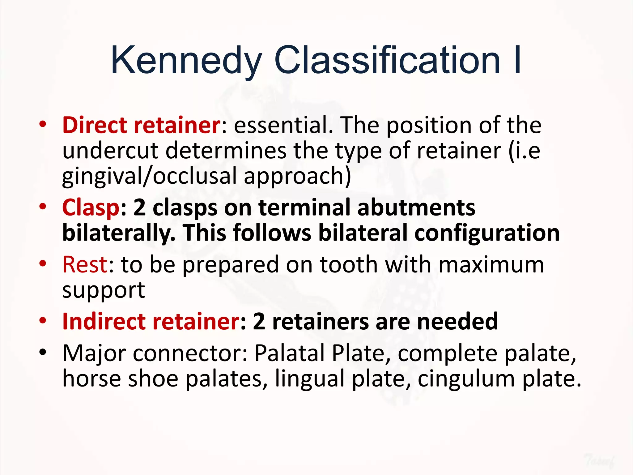 Kennedy Classes Rpd Designing a Removable Partial Denture (Kennedy's Classification) | PPTX