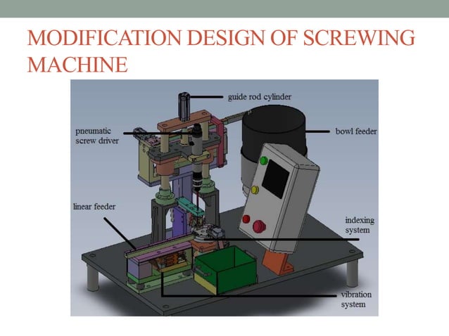 Pin Head Machine Design of automatic screwing machine | PPTX | Home Appliances | Home ...