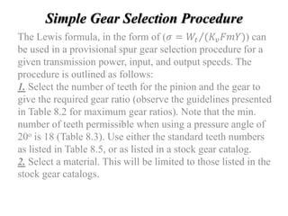 Selection Gear Method Design of bearing.pptx