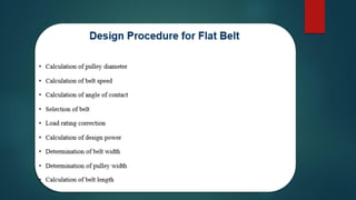 Design of belt drives | PDF