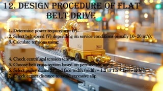 Comprehensive Design and Analysis of Flat Belt Drives in Mechanical ...