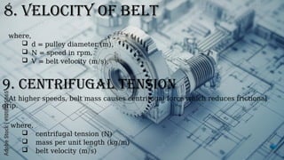 Comprehensive Design and Analysis of Flat Belt Drives in Mechanical ...