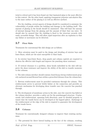 Architectural And Structural Design Of Blast Resistant Buildings | PDF